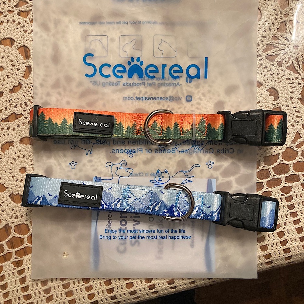 SCENEREAL Natural Scenery Dog Collars- Medium Dogs